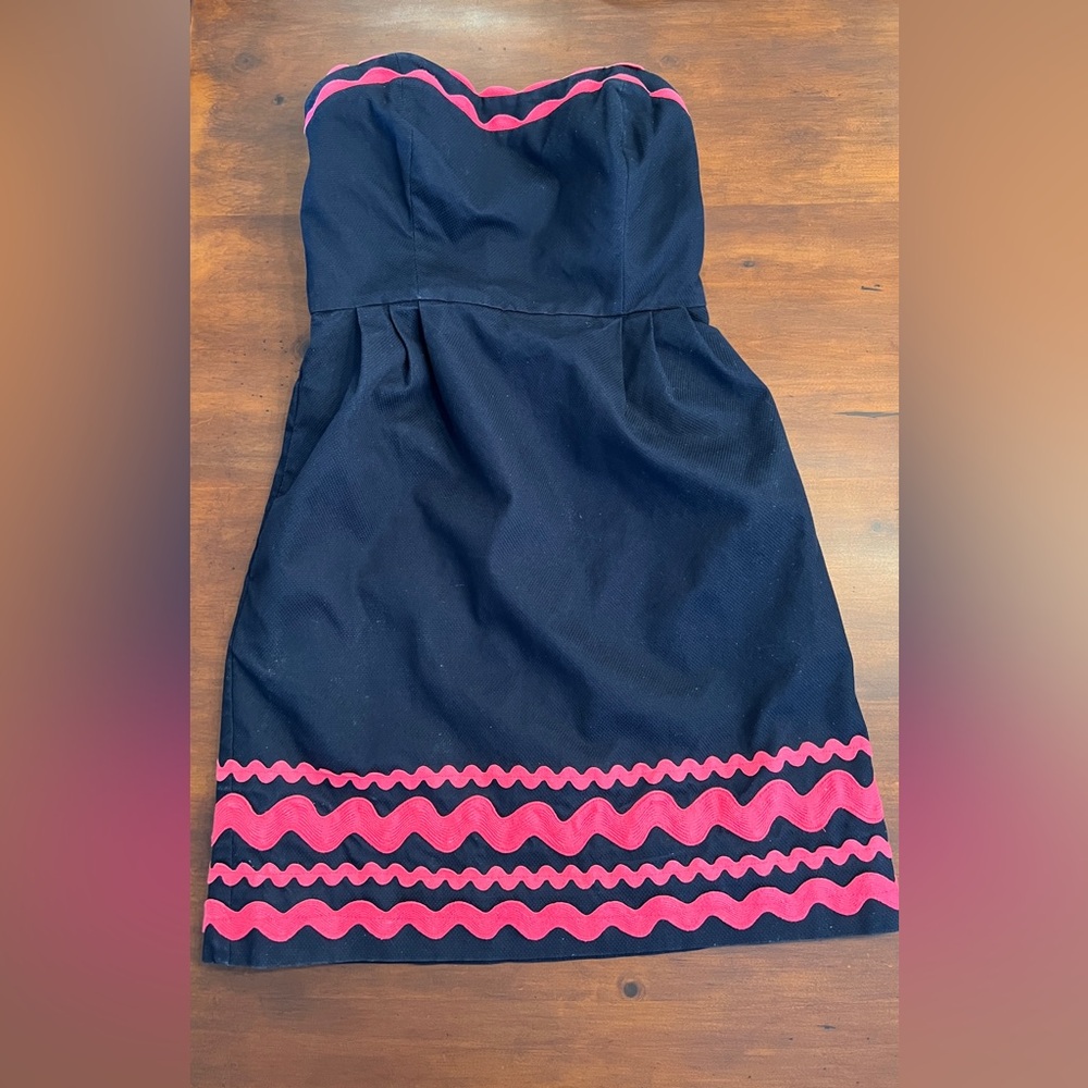 VINEYARD VINES Ric Rac Strapless Dress - Picture 4 of 15